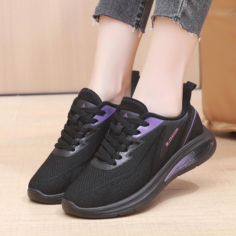 Chaussures de Marche Respirantes et Chaudes pour Sports d'Hiver pour Femmes avec Semelles Souples et Antidérapantes Chaussures en Coton d'Automne et d'Hiver