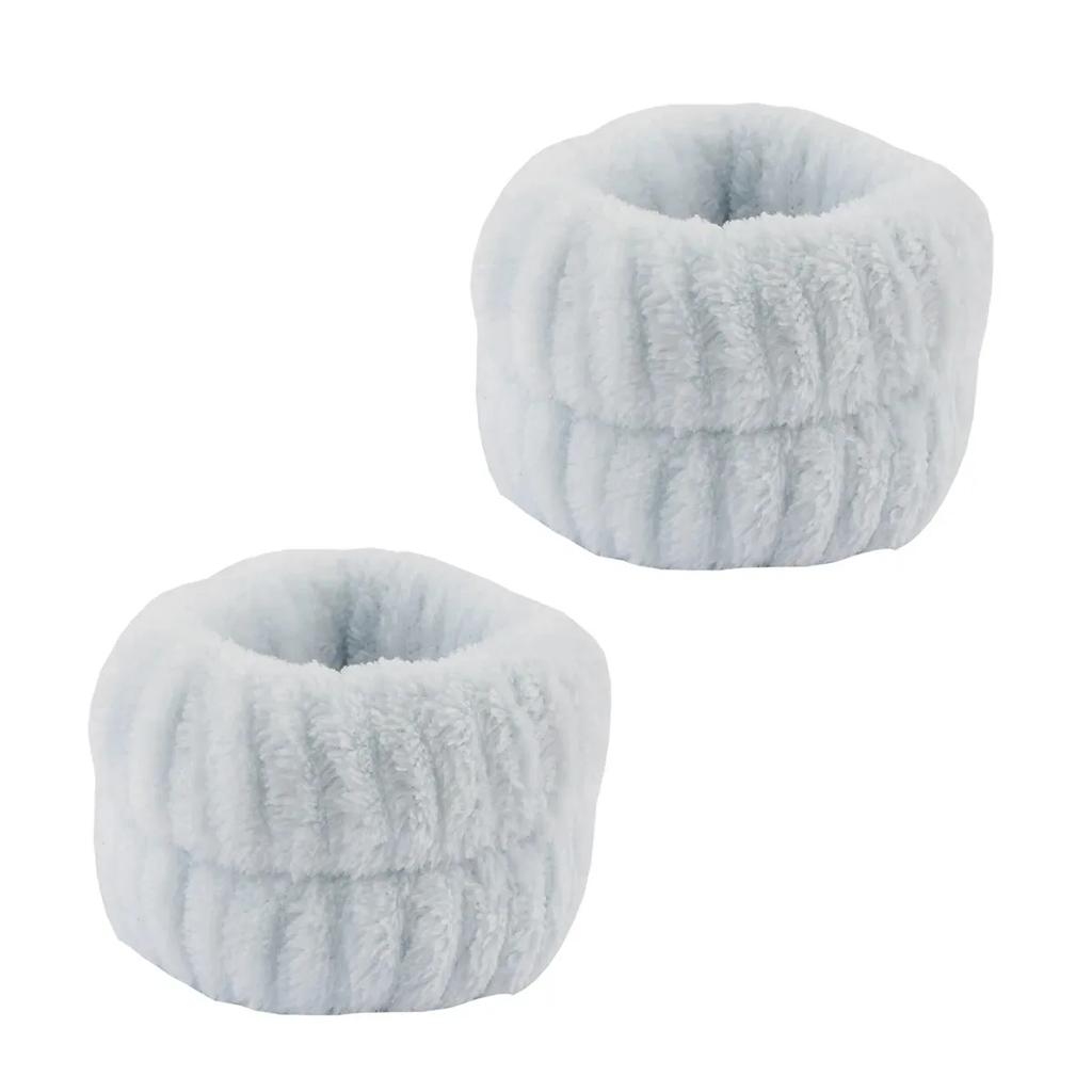 1/2/3pcs Bow Headband Wristband Set Towel Elastic Soft Washing Face Shower Make Up Yoga Sports Skincare Headband For Women Girls