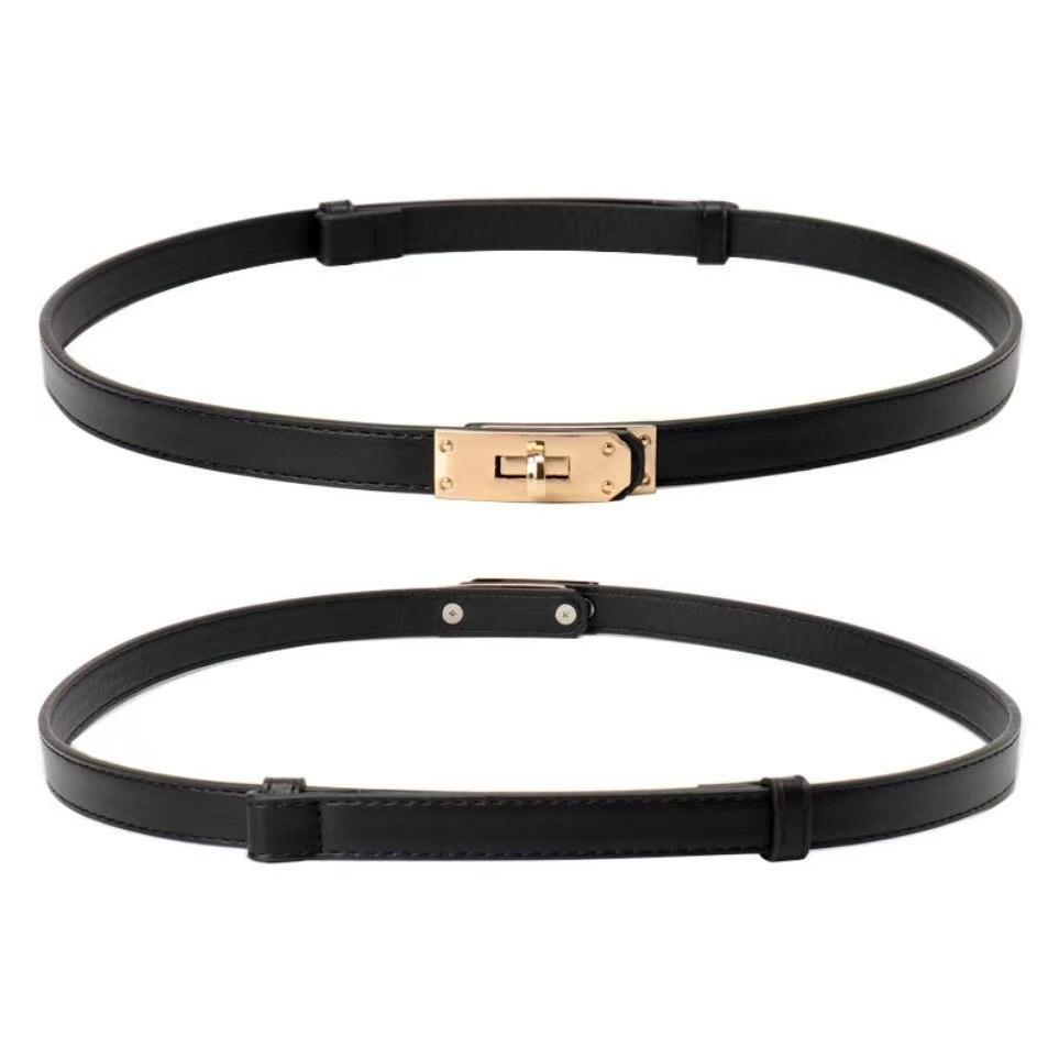 The Lockable Adjustable Belt Pairs Well with A Suit Dress Jacket for A Fashionable and Versatile Cinched-waist Korean-style Belt In An Ins Style