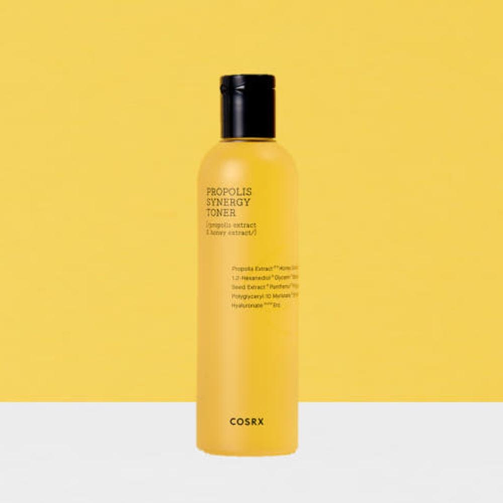 COSRX Full Fit Propolis 4pcs Set (Pads 135ml 70 Sheets + Toner 280ml + Ampoule 30ml + Cream 65ml)