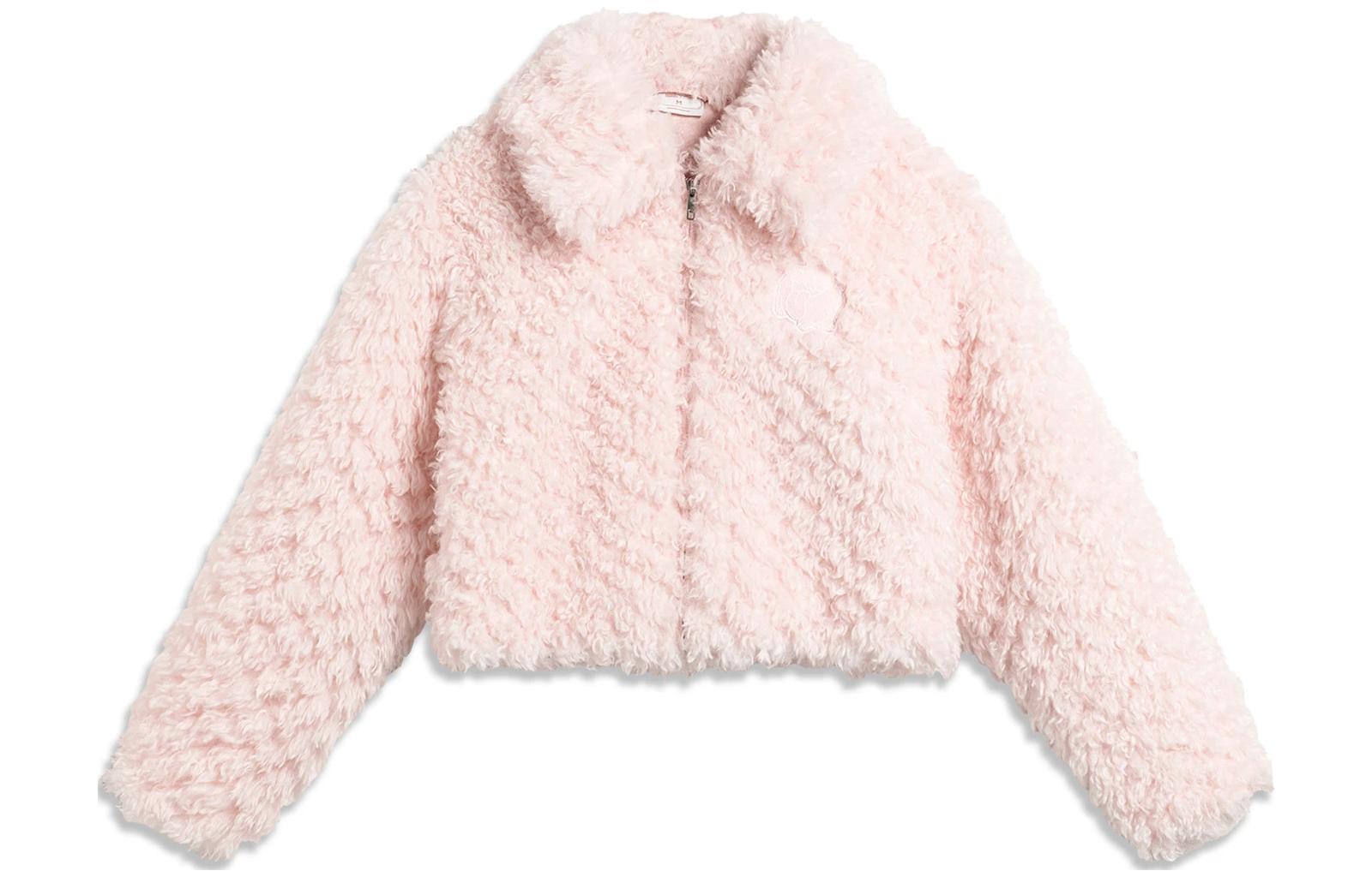 Li Ning x LEAGUE OF LEGENDS Sports Life Collection Velvet feel Coat Women s Light Pink AFDT948-2 L
