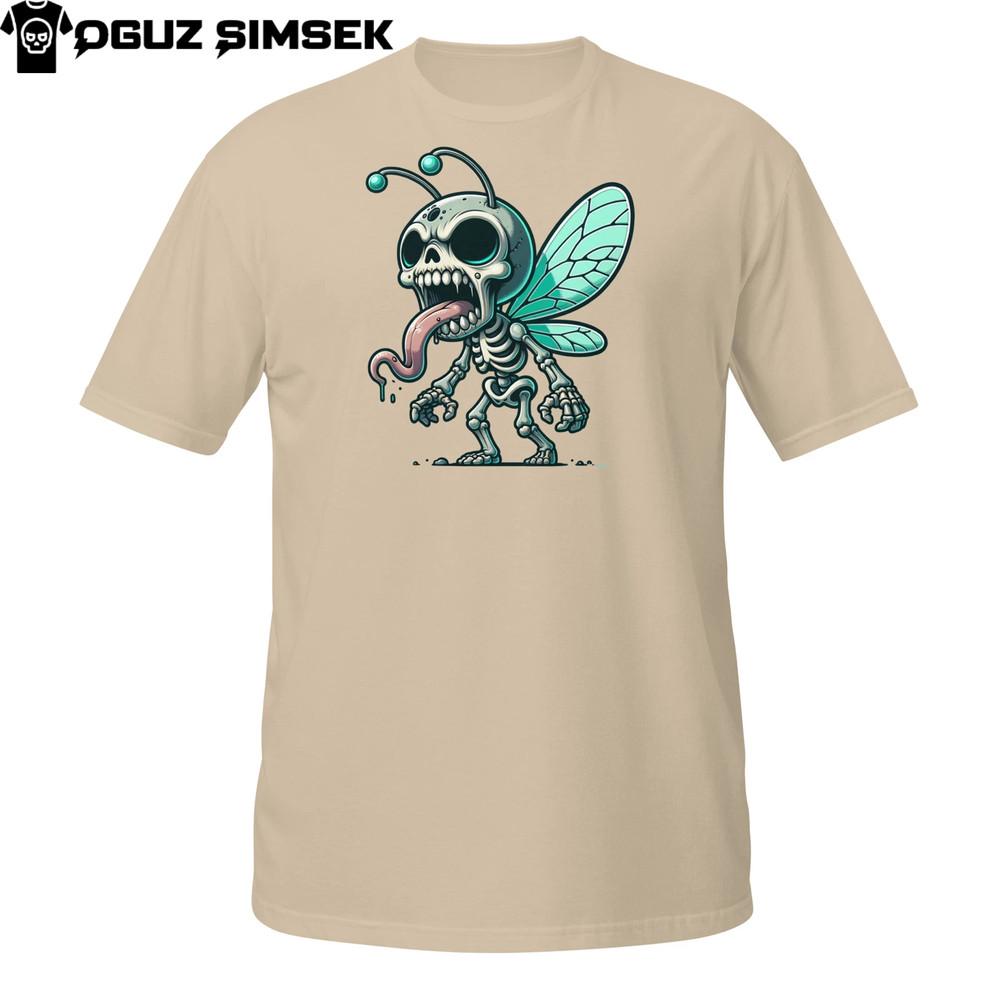 

Mutant Insect Skeleton T-Shirt | Creepy Skull Bug Monster | Fly Zombie Tee 3XL