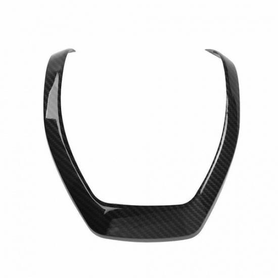 Carbon Fiber Grain Steering Wheel Panel Moulding Cover Trim for Ford F150 15+ PM