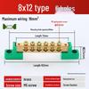 Neutral Copper Busbar 8*12 with 4/6/8/10 Holes for High Current Server Room Grounding Terminal