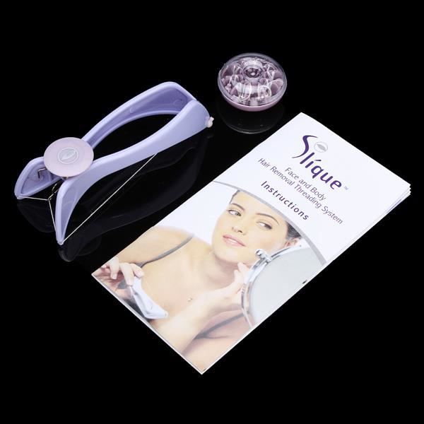 Slique Facial Epilator - Purple - For Removing Facial Hair - Easy To Use and Carry