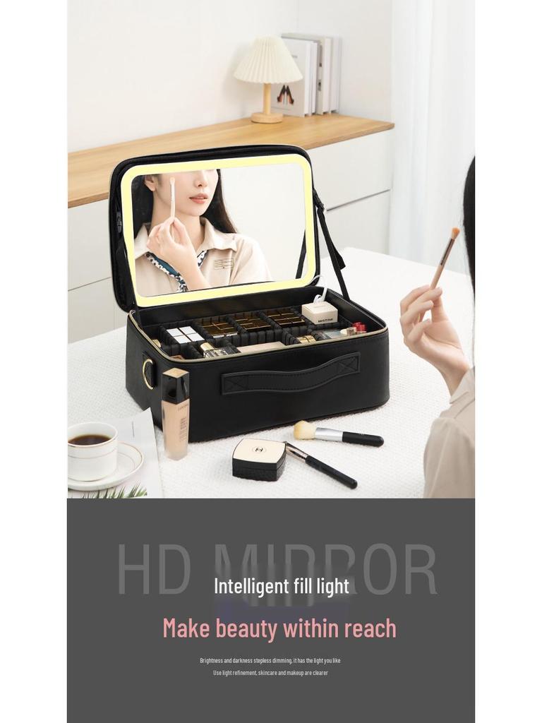LED Make-up Koffer mit Spiegel, Große Kapazität zur Aufbewahrung & Multifunktionales Design