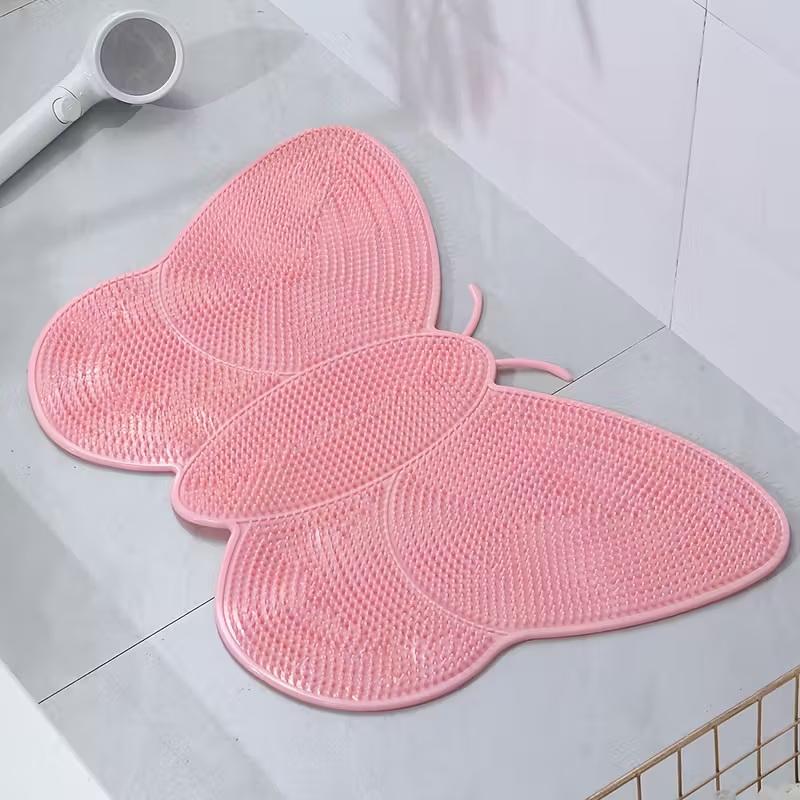 Home Bathroom Bath Suction Cup Floor Mat  Anti-slip Mat Shower Room Foot Rubbing Dead Skin Massage Foot Mat