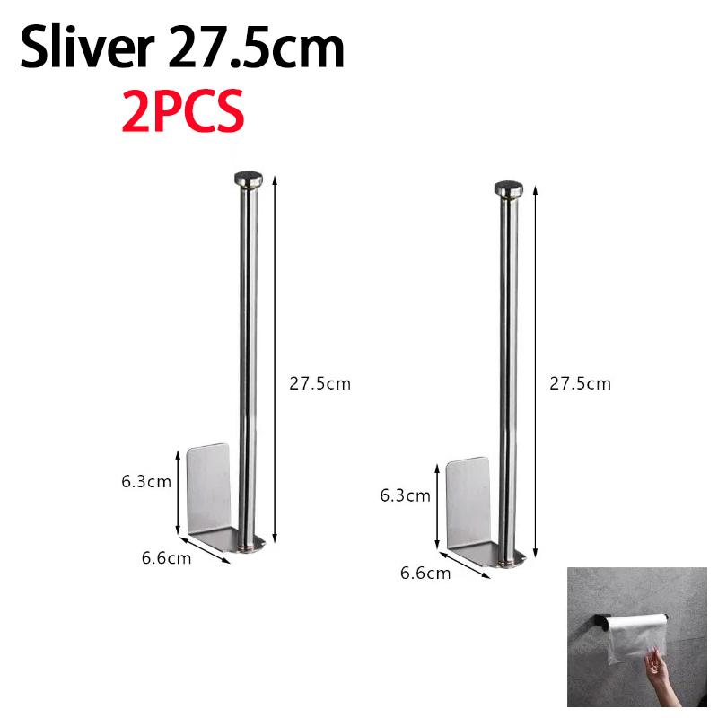 Kitchen Towel Holder Stainless Steel Paper Towel Holder Under Sink Organizer Lengthen Storage Rack Sink Accessories SNJ007
