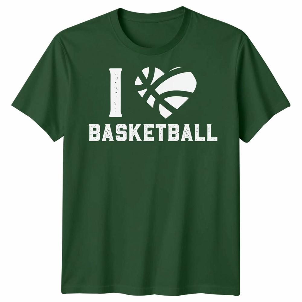 I Love Basketball Sports Fan Tee Unisex Unisex Graphic Unisex TShirt