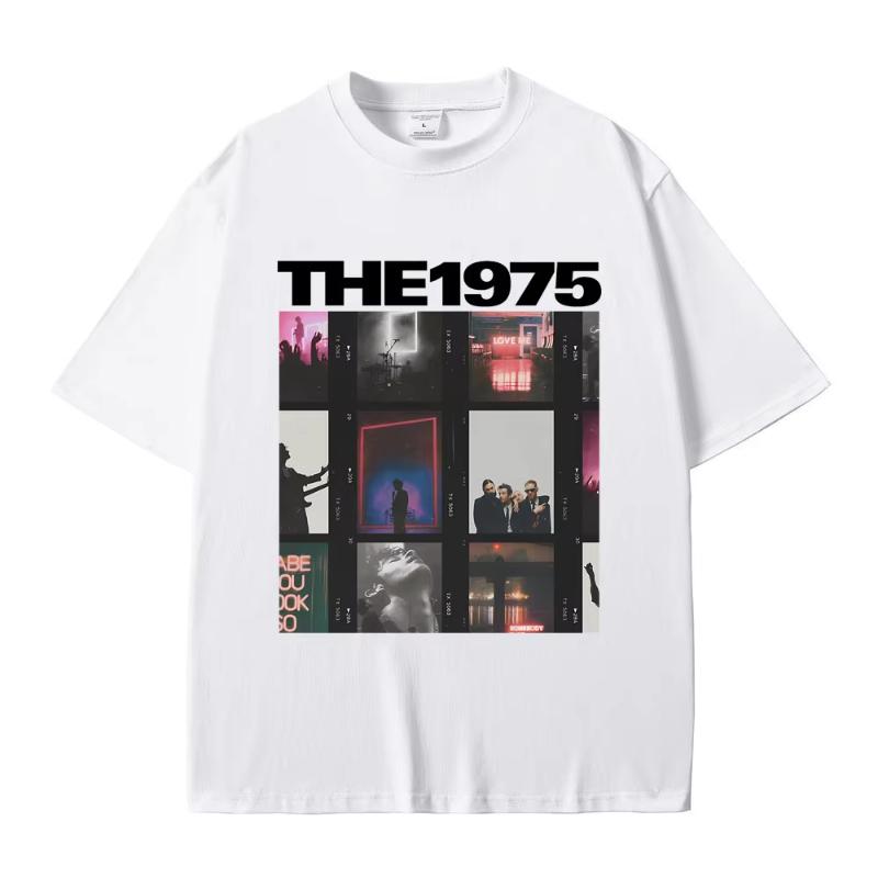 

British Indie Alternative Rock Band The 1975 Graphic T-shirt Male Vintage Gothic T Shirts Men Women Casual Oversized Tshirt T... S разноцветный