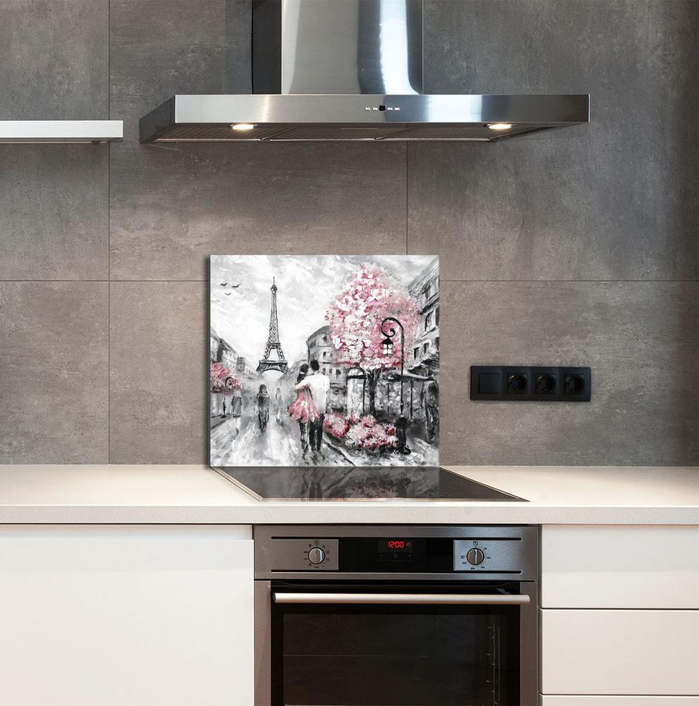 PANEL SZKLANY DO KUCHNI 65x60 Paryż