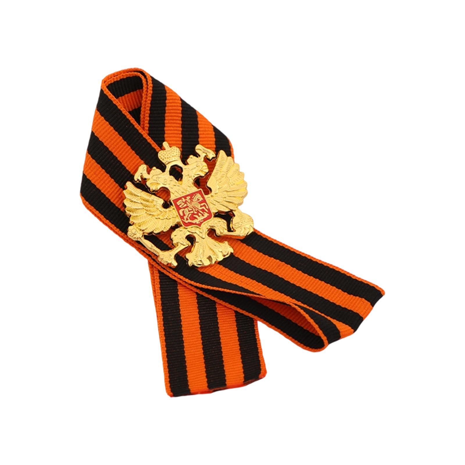 

Медаль Двуглавого Орла Св.. Георгиевская лента Значок Брошь Модный лацканный значок для коллекционеров, любителей истории 2