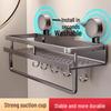 Bathroom Space Aluminum Punch-Free Storage Rack