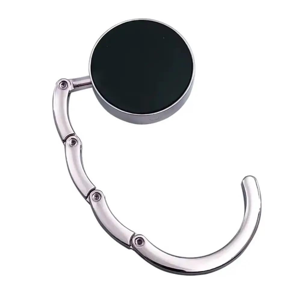 4Pcs Portable Folding Table Hook Circle Shape Bag Parts Purse Bag Hanger Strong Load-Bearing Foldable Handbag Hook Holder Travel