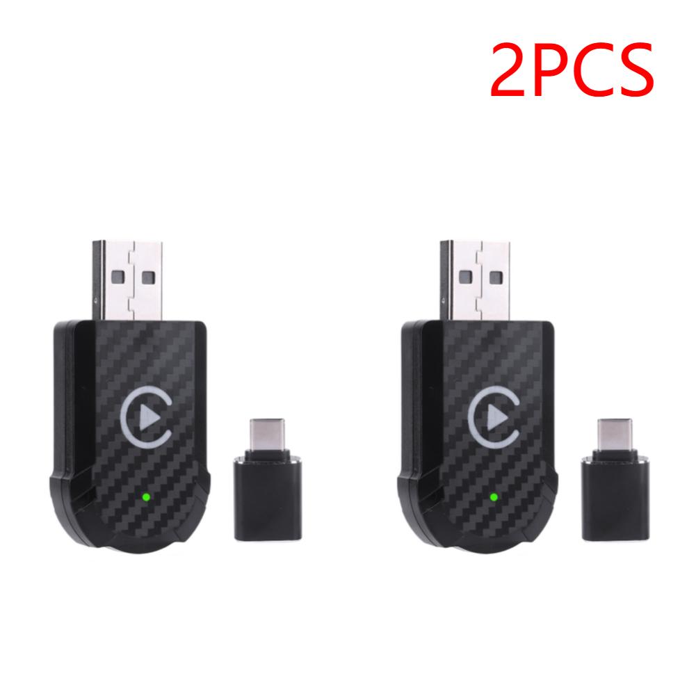1/2/3/4/5PCS Wired To Wireless Carplay & Android Auto 2 in 1 Dongle Bluetooth-Compatible 5.0 WiFi for Android Auto Cars