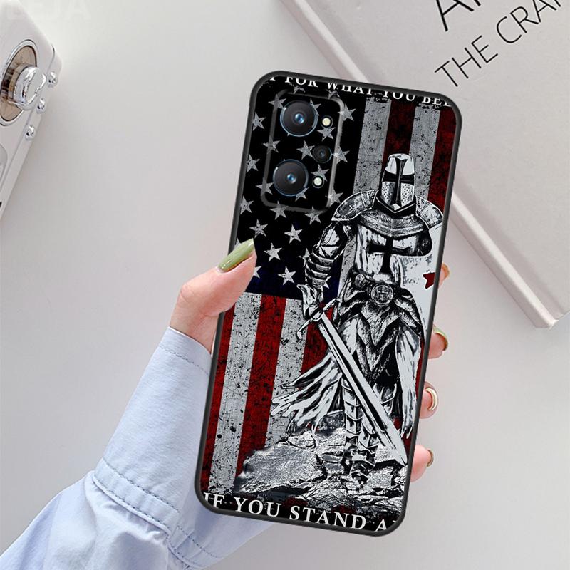 Templar Knight For Realme 14 12 10 11 13 Pro Plus GT 6 6T 5 GT7 Pro C61 C55 C51 C21Y C25S C67 C75 C53 Case