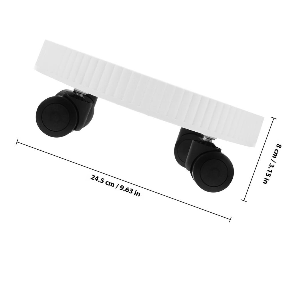 Thickened Plastic Plant Tray Rolling Planter Tray Trolley Wheels Indoor Outdoor Flower Pot Base Smooth Castors Garden Plant