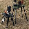ABZC-Outdoor Table And Chair Dual-Use Table, Liftable Portable Stool Outdoor Fishing Camping Chair Desk