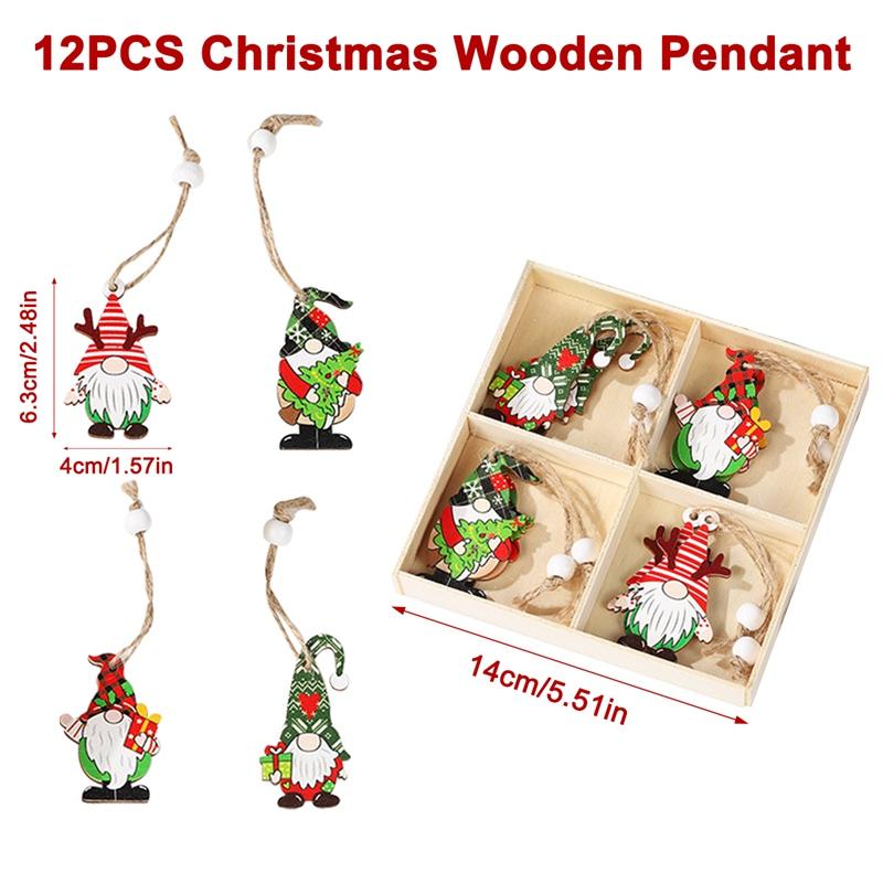 Holz-Weihnachtsanhänger Frohe Weihnachten Dekoration für Zuhause 2025 Navidad Ornamente Weihnachtsbaum-Dekoration Xmas Geschenke Neujahr 2026