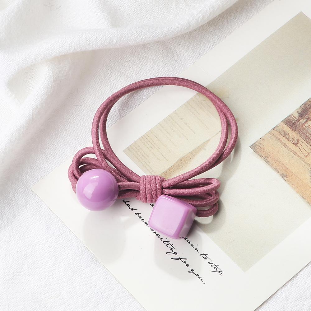 2pcs/set Fashion Cute Bowknot Hair Band for Girls Women Pink Ball Cube Decoration Headband Hair Accessories Holder Headwear Gift