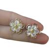 Light Luxury Flowers, High-end Sense, Simple Commuter Jewelry, Stall, Versatile Stud Earrings, Exquisite Temperament
