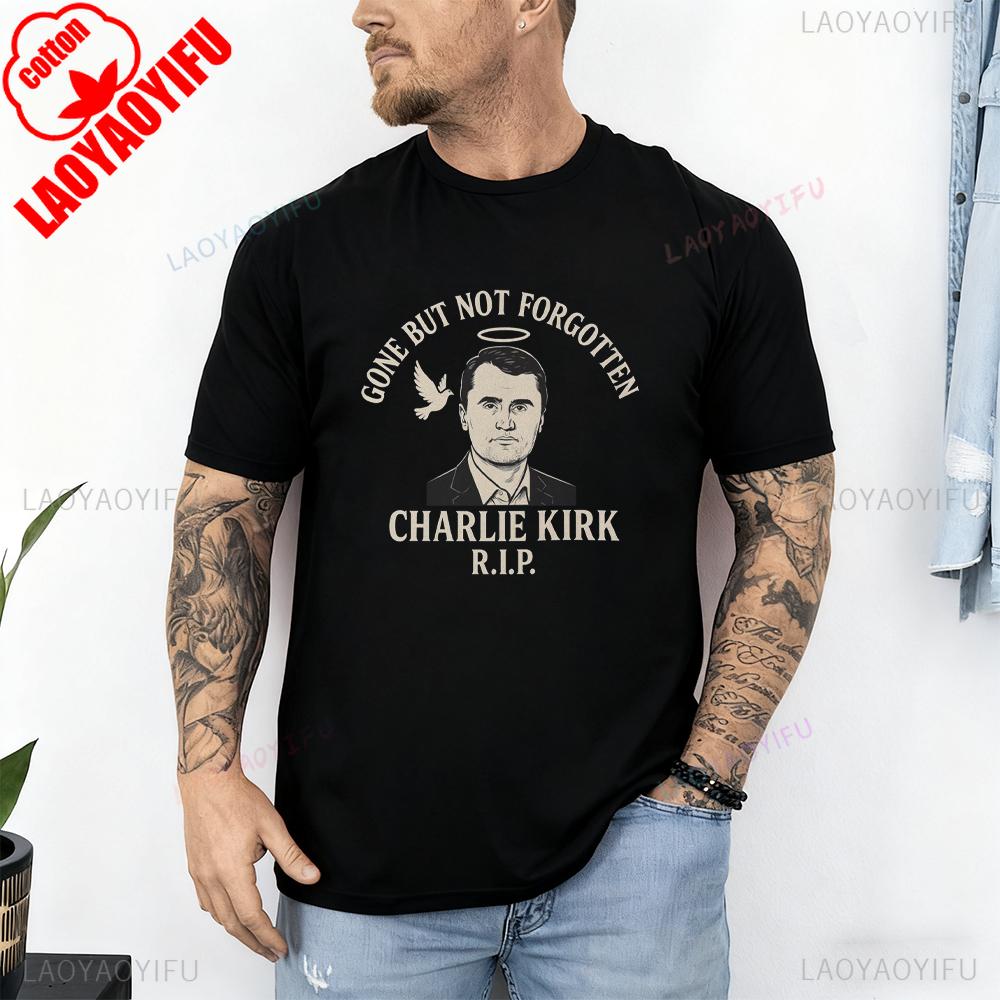 A True Patriot Charlie Kirk Shirt Rest in Peace Charlie Kirk 19932025 Thanks for The Memory Graphic T Shirts Woman Man Cotton