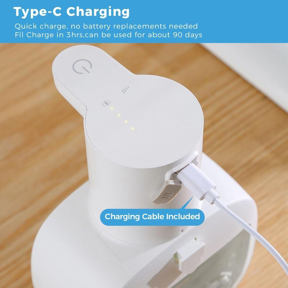 Automatic Foaming Soap Dispenser 500ml 4-Level Adjustable Smart Soap Dispenser Wall - Mounted Waterproof