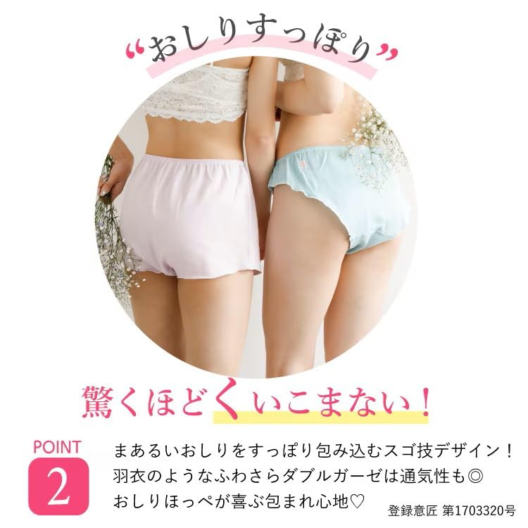 Double Gauze Megurira Fundi Fundoshi Made in Japan Daisy with Organic [Juranje] [Cotton Pants, S/M/L] (JP, Alphabet, L, LL, (Washed Varnish) / 1/4