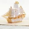 Sailboats Themed Greeting Card Set With Elegant Gold Foils Detailing Thank You Card Ideal For Celebration And Event