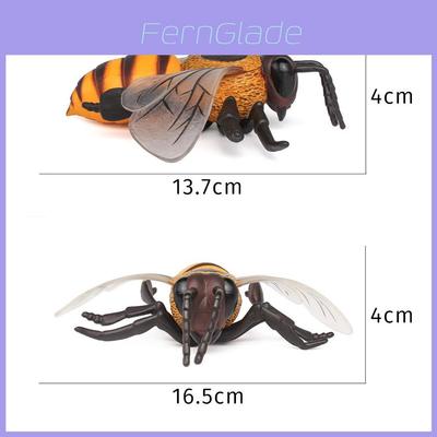 Bee Model Toy With Pvc Material For Childrens Educational Play And Wildlife Learning
