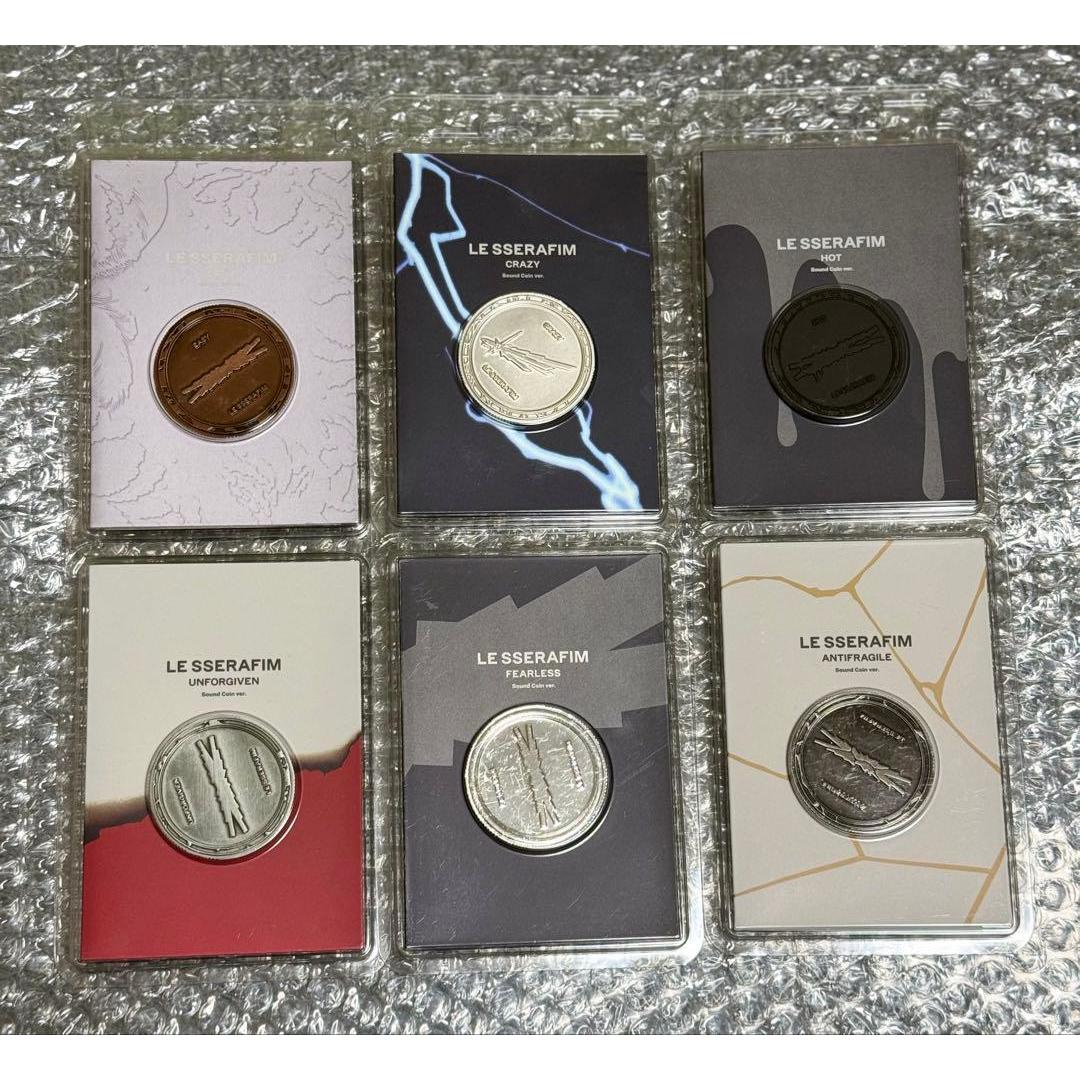 LE SSERAFIM Sound Coin Album Complete Set of 6 Versions
