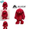 Jellycat Red Bonnie Bunny Plush Toy With Short Fur For Kids And Collectors