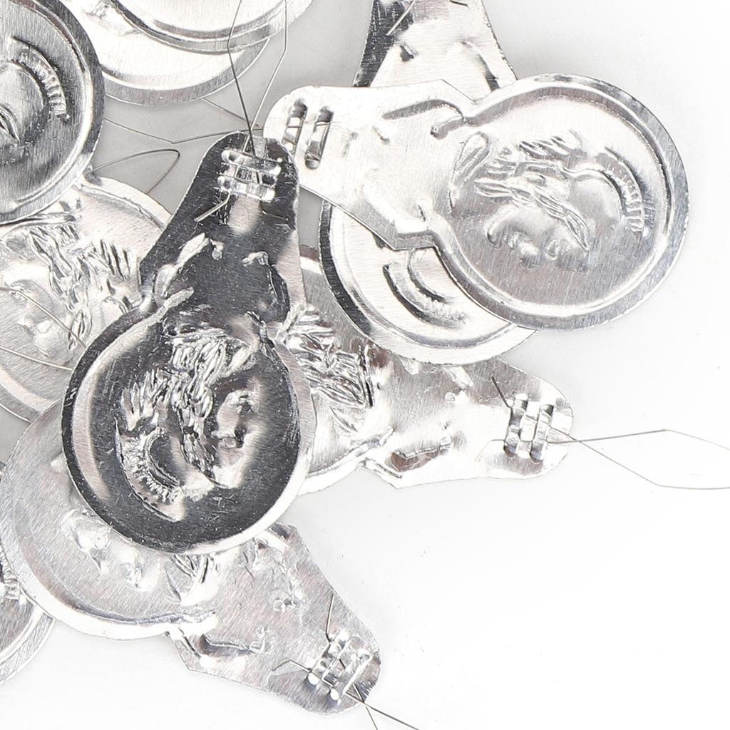 100Pcs   Needle Threader Aluminum Wire   CrossStitch Insertion Hand Machine Sewing Tool(Single   )