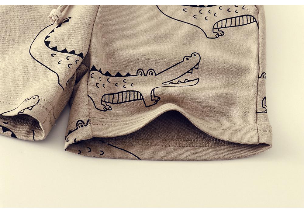 Kids' Summer Cotton Printed Shorts - Boys' Casual Wear, Small To Medium Sizes