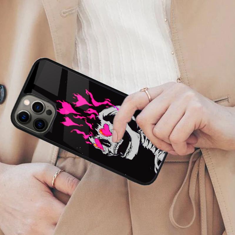 Gothic Fashion Skull Magnetic Phone Case For APPLE iPhone 17 Air 16 14 13 12 Pro Max 15 Plus Wireless Charge With MagSafe Cover