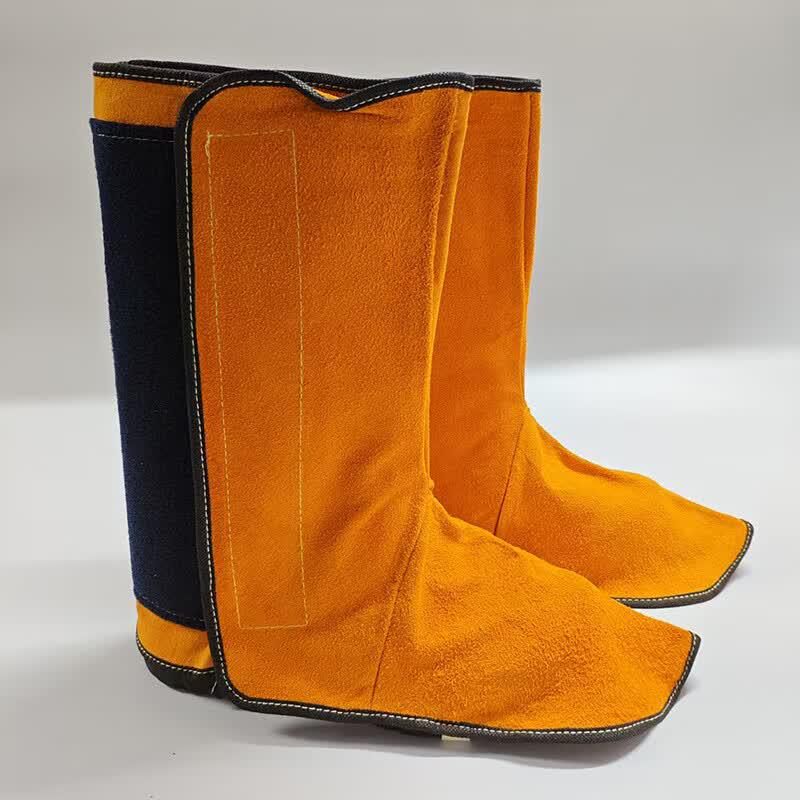 PZDE Cowhide Welding Leg and Foot Protective Spats