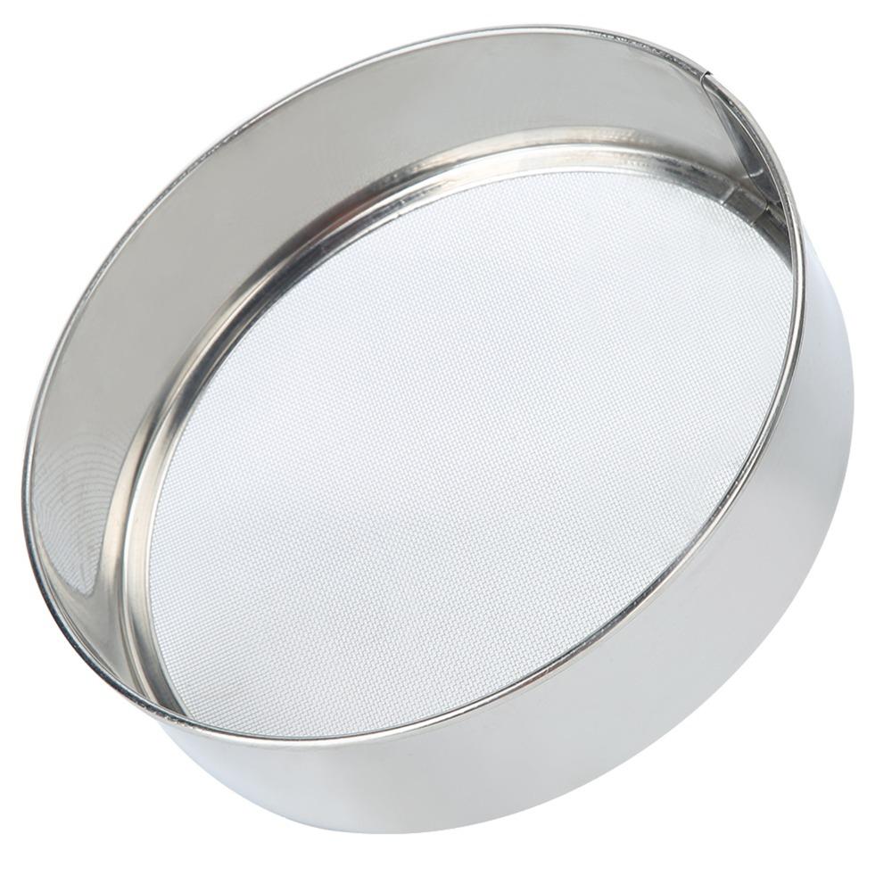 6PCS Stainless Steel Fine Mesh Sieve Fine Mesh Baking Sifter Portable Flour Sieve Set  Flour Sifting