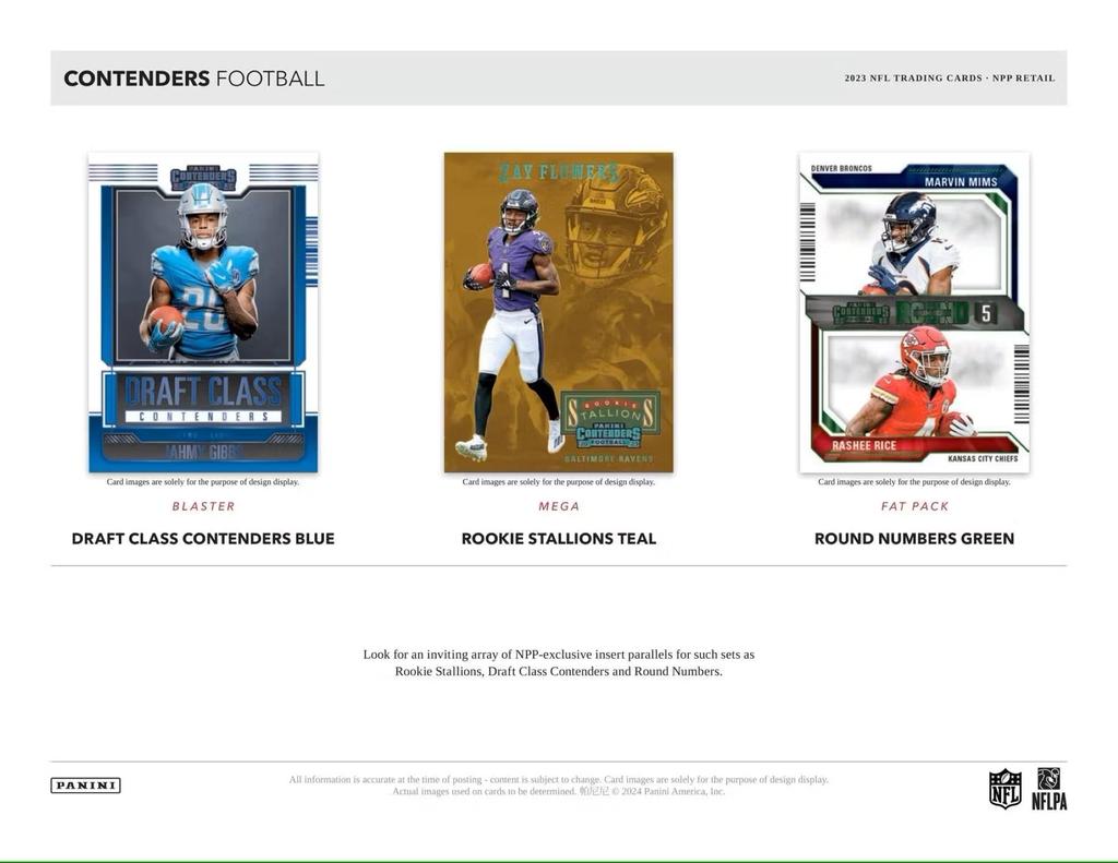 Cutie Blaster Carduri de Colecție Fotbal NFL Panini Contenders 2023