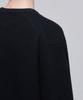 Musinsa Standard Relaxed Ribbed Round Neck Cardigan [Black]