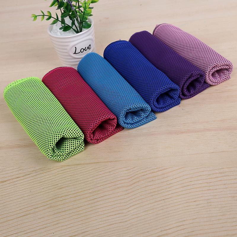 Cross-Border Quick-Dry Cooling Towel for Outdoor Running & Marathons - Double-Layer Ice Feeling Sports Towel