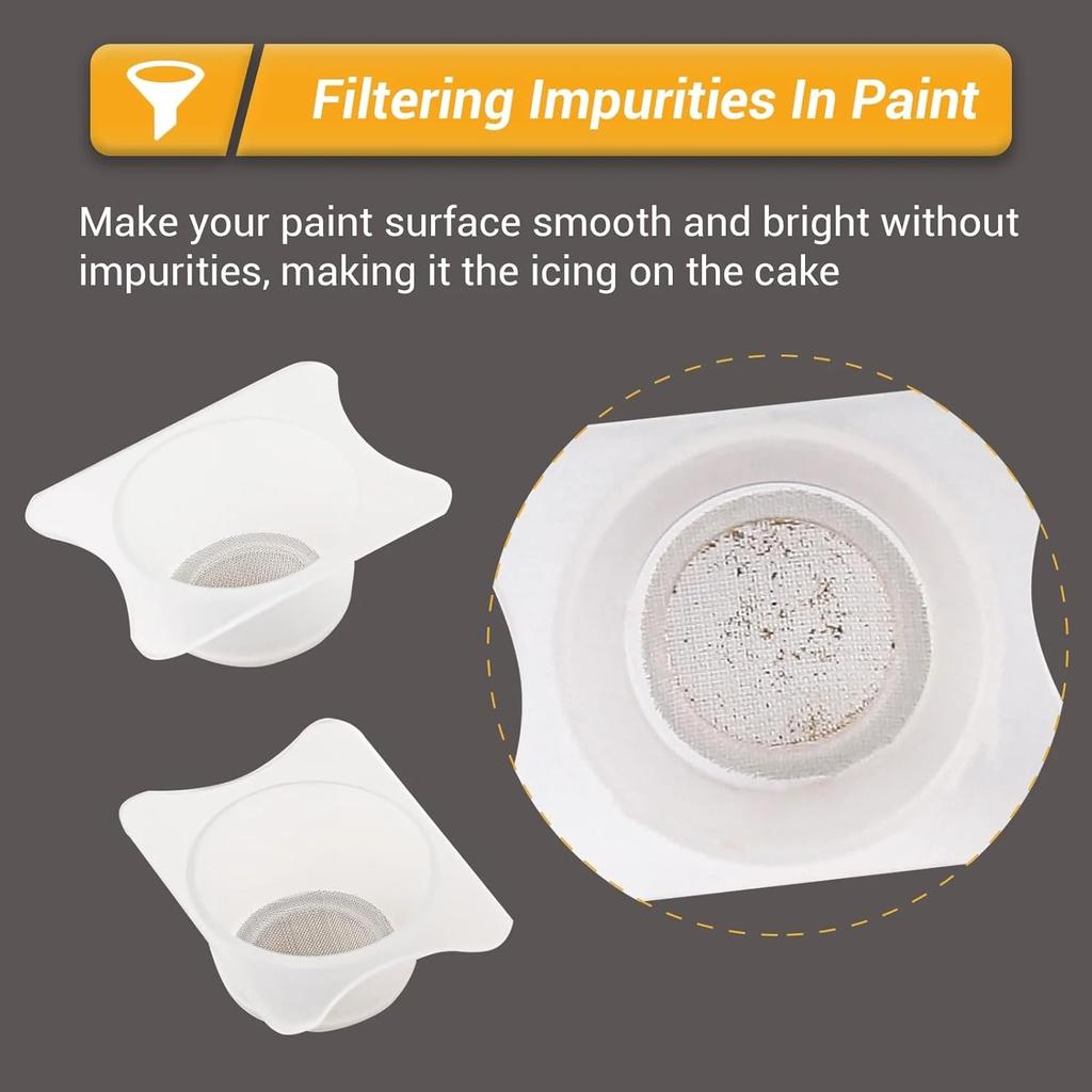 Airbrush Filter Cup, 2Pcs Airbrush Special Paint Filter Cup with 0.3mm Airbrush Spray Gun Needle - for Paint Airbrush Accessories