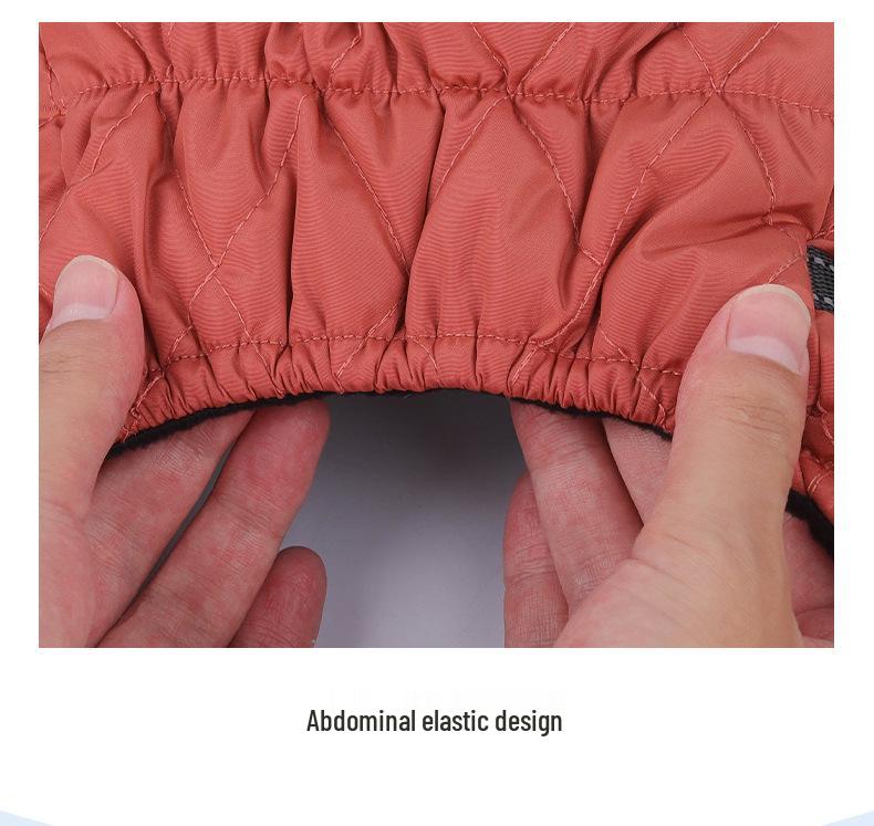 Dog-Friendly Warm Down Jacket, Thickened PP Cotton Filling, Back Opening, Easy On/Off.