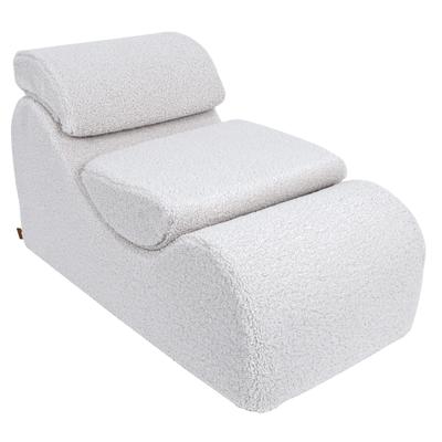 Foam Wave Lounger for Kids - Sofa for Children's Room, Boucle