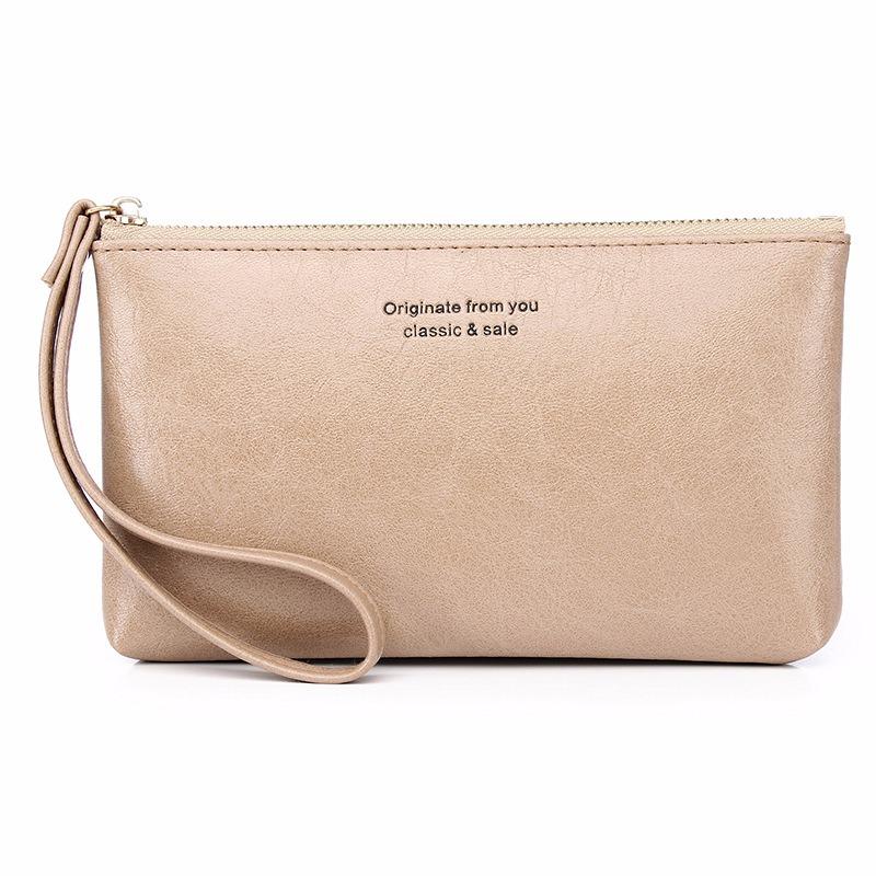 IELGY Portefeuille pour femme, pochette de rangement à fermeture éclair de grande capacité