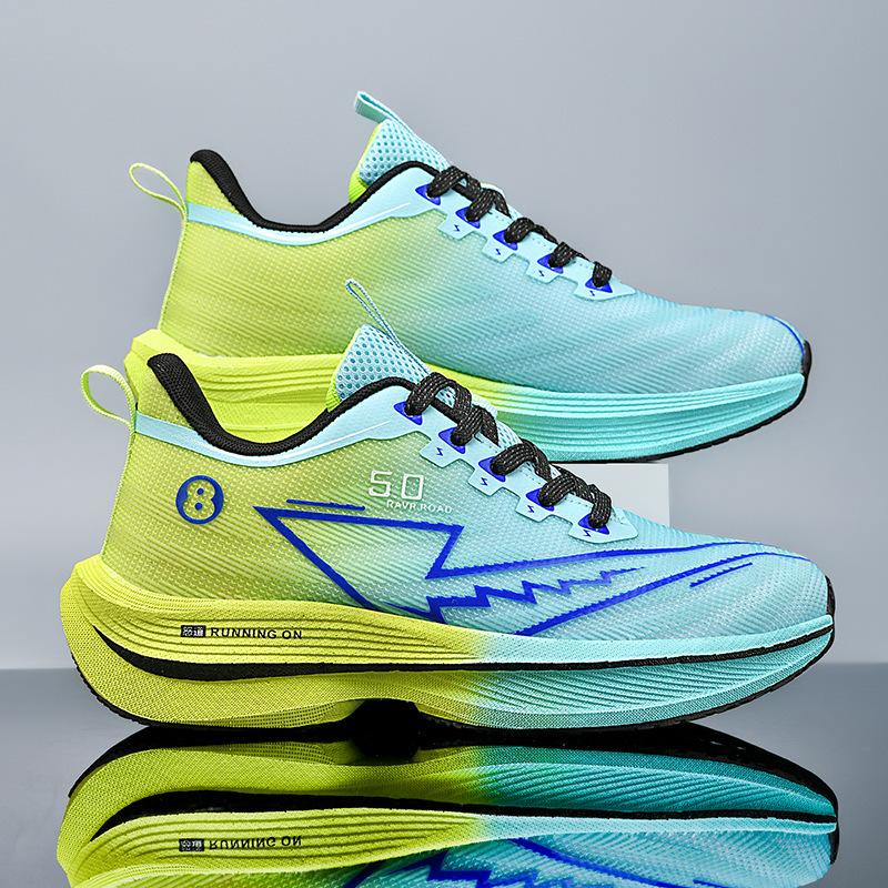 

Autumn New Mesh Breathable Couple Racing Shoes Technology Popcorn Sole Running Shoes 45