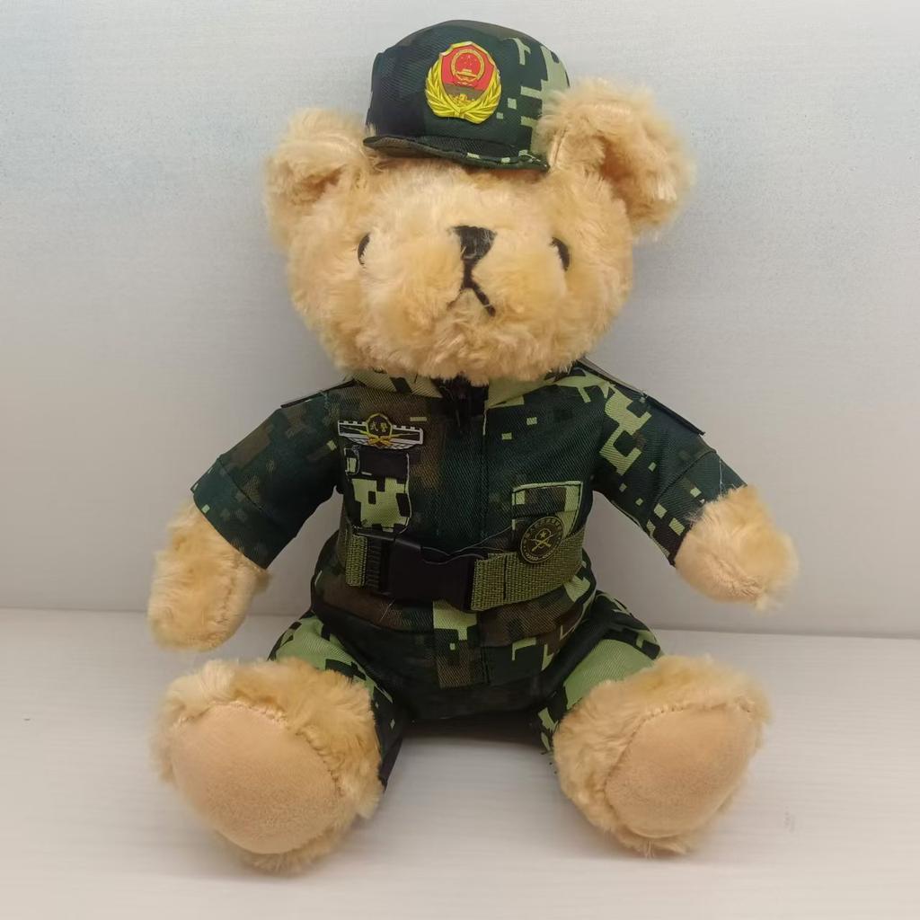 Poliția rutieră urs păpușă jucărie de pluș urs polițist urs locomotivă urs călăreț de fier ursuleț de pluș păpușă cadou