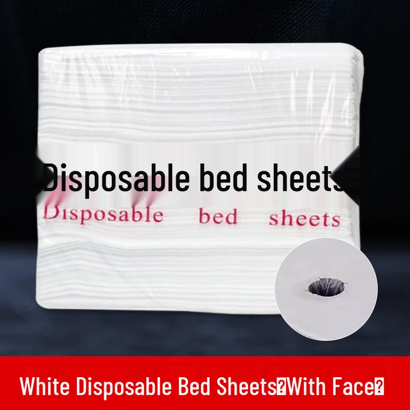 Disposable Waterproof & Oil-proof Beauty Bed Sheets with Hole - 100-Pack