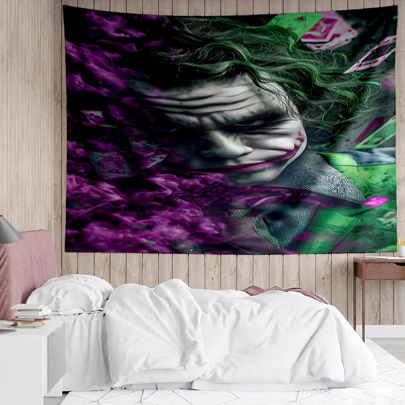 1PC Clown villain Quick-Dry Tapestry, Unique Design Tapestry, Suitable for Bedroom,Livingroom, Playroom,Heartwarming Holiday Gifts