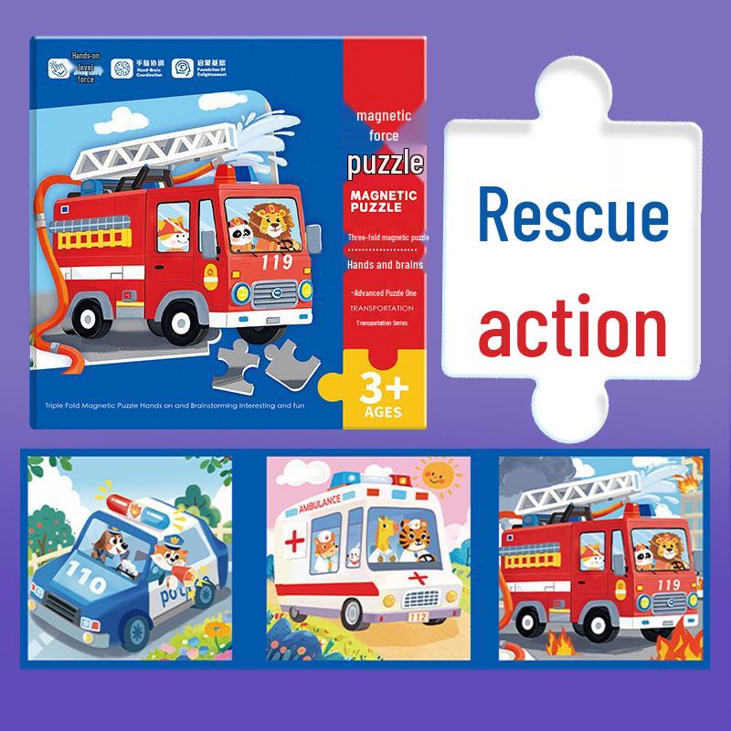 Advanced Magnetic Puzzle for Preschoolers: Early Education & Intelligence Training for Ages 3-6