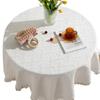 Lace White Dining Table Fabric Style Round Table Square Table Bedside Table Desk Photo Background Cloth Tablecloth Decoration